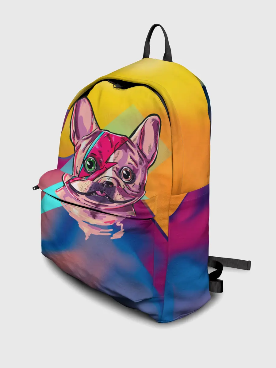 Рюкзак джинсовый / Собака с молнией