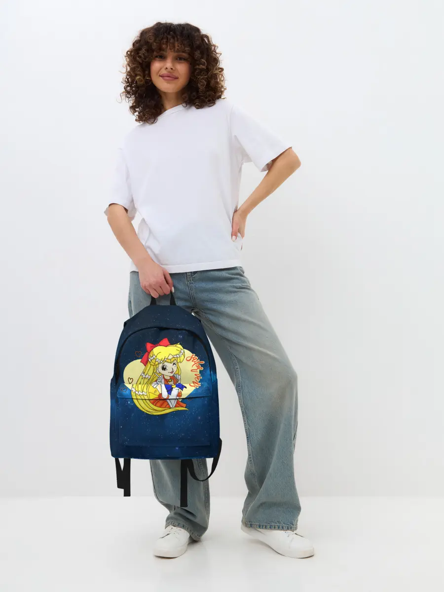 Рюкзак джинсовый / Сейлор Мун | Космос