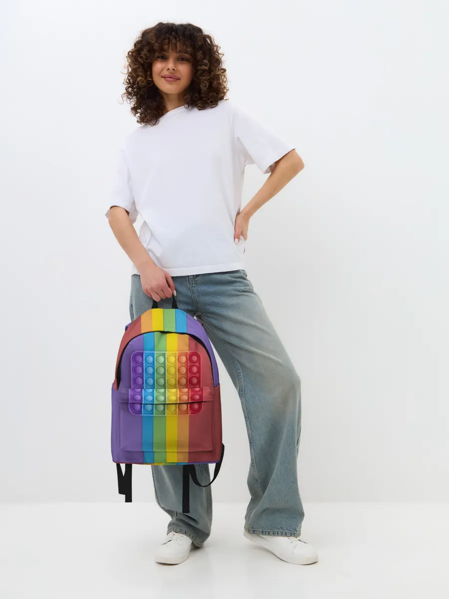 Рюкзак джинсовый / ПОП ИТ ПОЛОСЫ