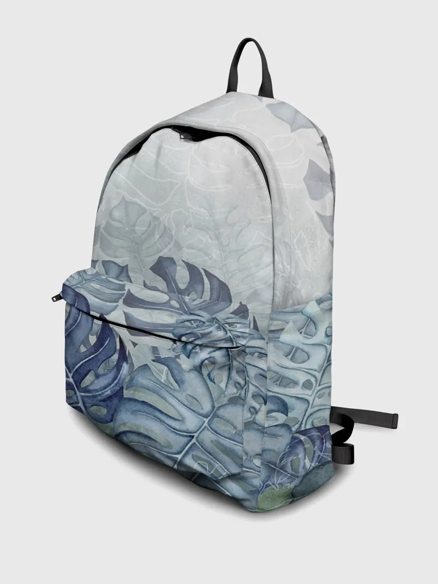 Рюкзак джинсовый / Синие листья