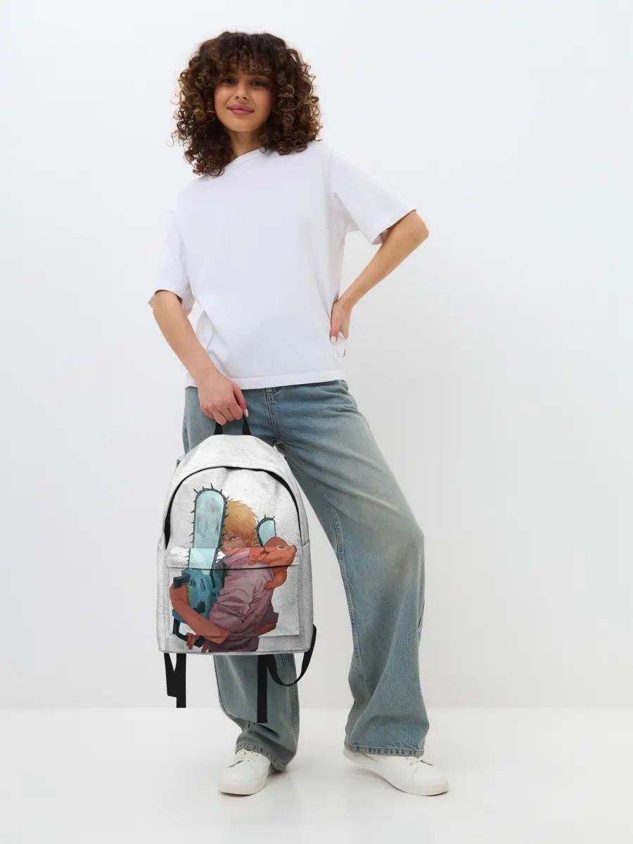 Рюкзак джинсовый / Дэндзи, Почита и бензопила