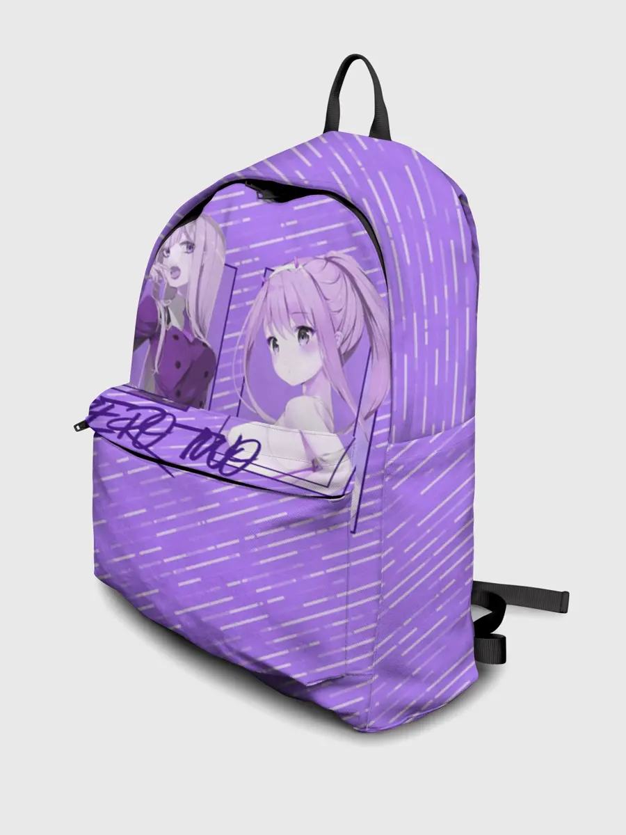 Рюкзак джинсовый / Zero Two в прямоугольнике