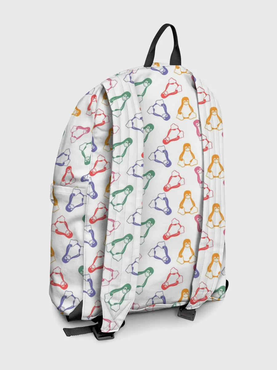 Рюкзак джинсовый / Linux Ядро Пингвин