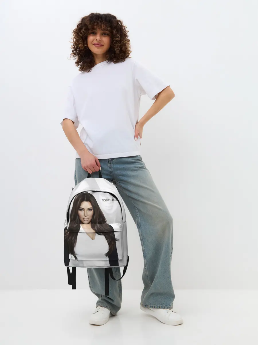 Рюкзак джинсовый / Ким Кардашьян