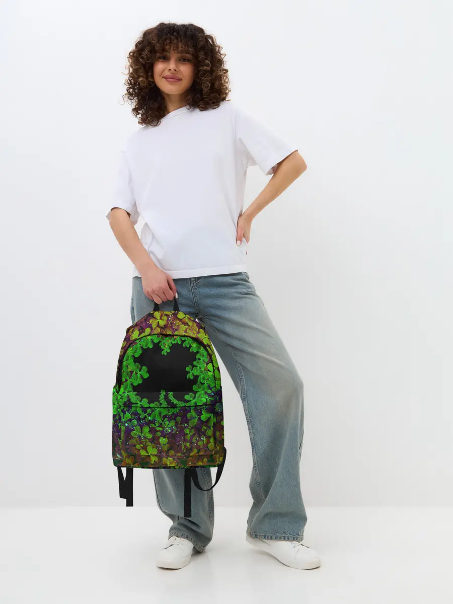 Рюкзак джинсовый / Четырехлистный Клевер