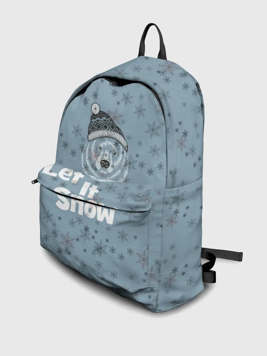 Рюкзак джинсовый / Зима снежинки