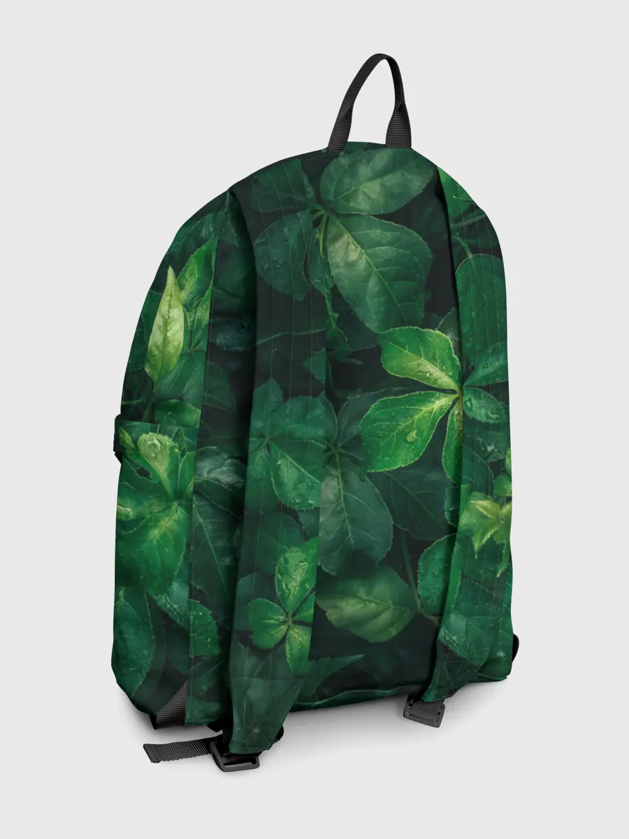 Рюкзак джинсовый / Тропическая листва | Тропики