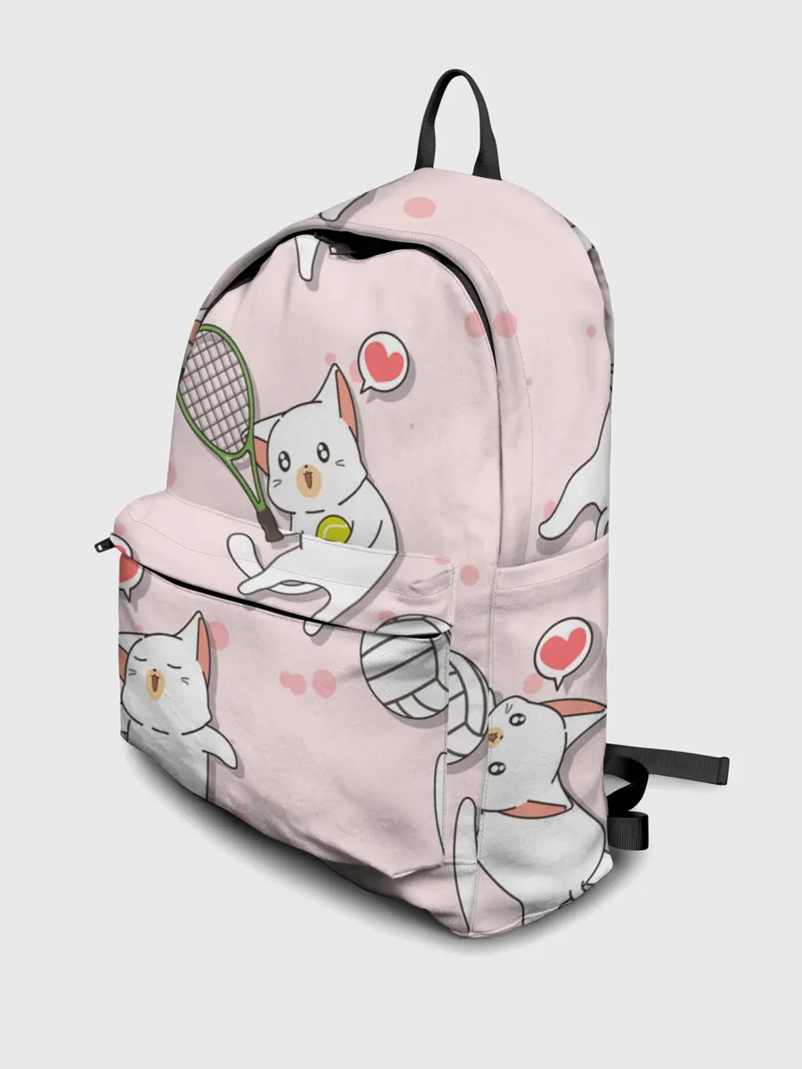 Рюкзак джинсовый / Спортивные котики | Мяу спорт