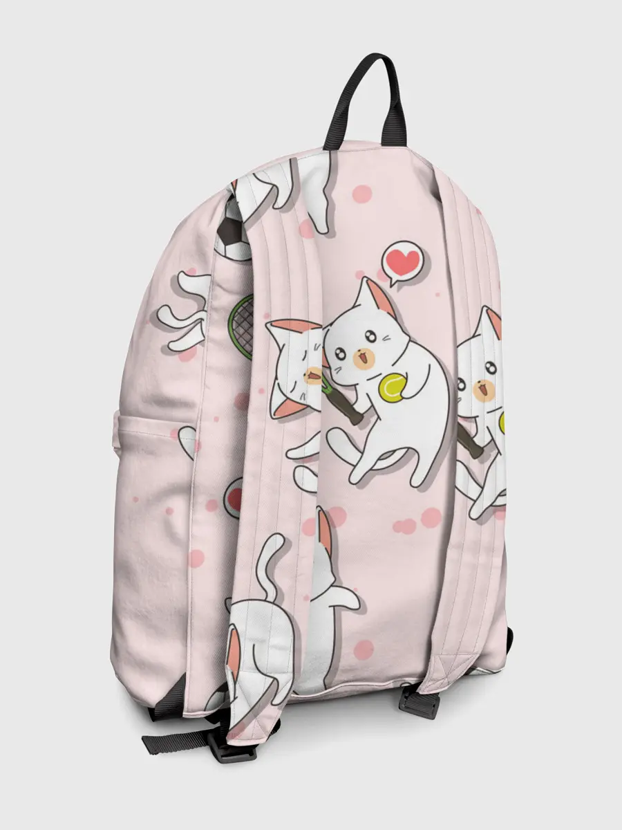 Рюкзак джинсовый / Спортивные котики | Мяу спорт