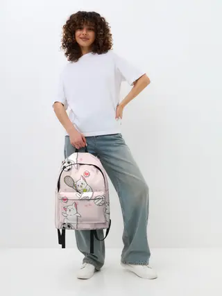 Рюкзак джинсовый / Спортивные котики | Мяу спорт