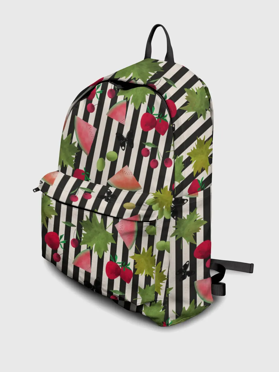 Рюкзак джинсовый / Ягодно-арбузный микс