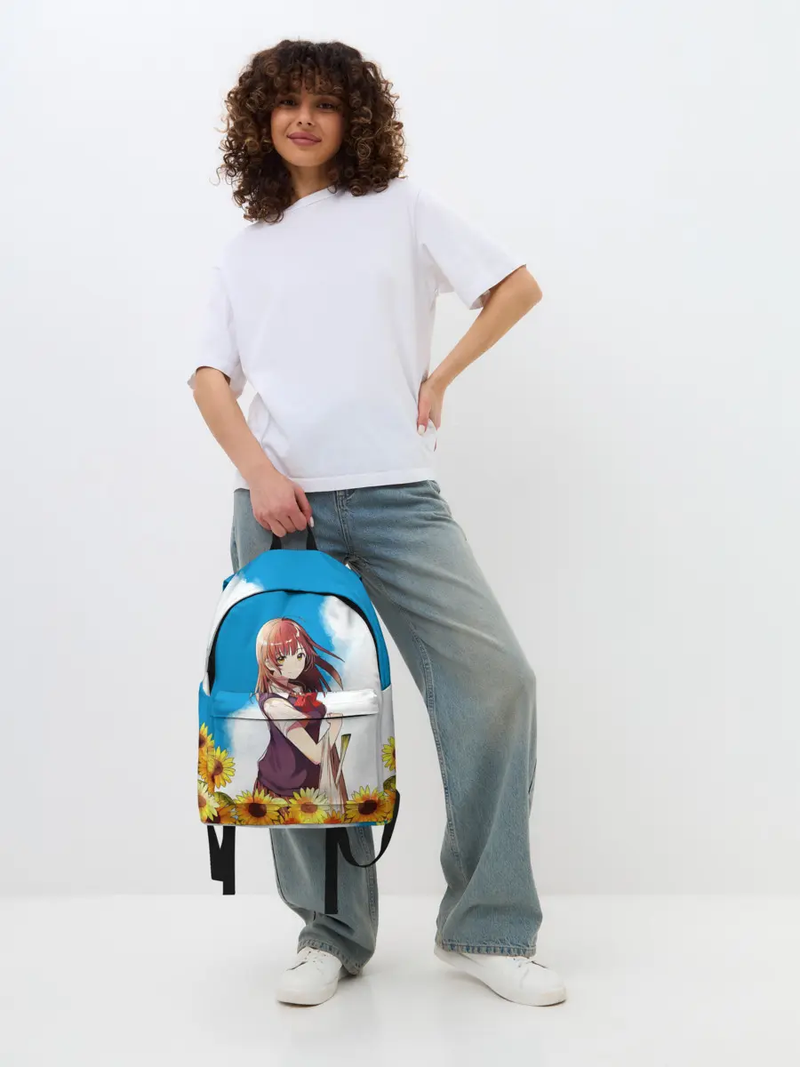 Рюкзак джинсовый / Саю и Подсолнухи