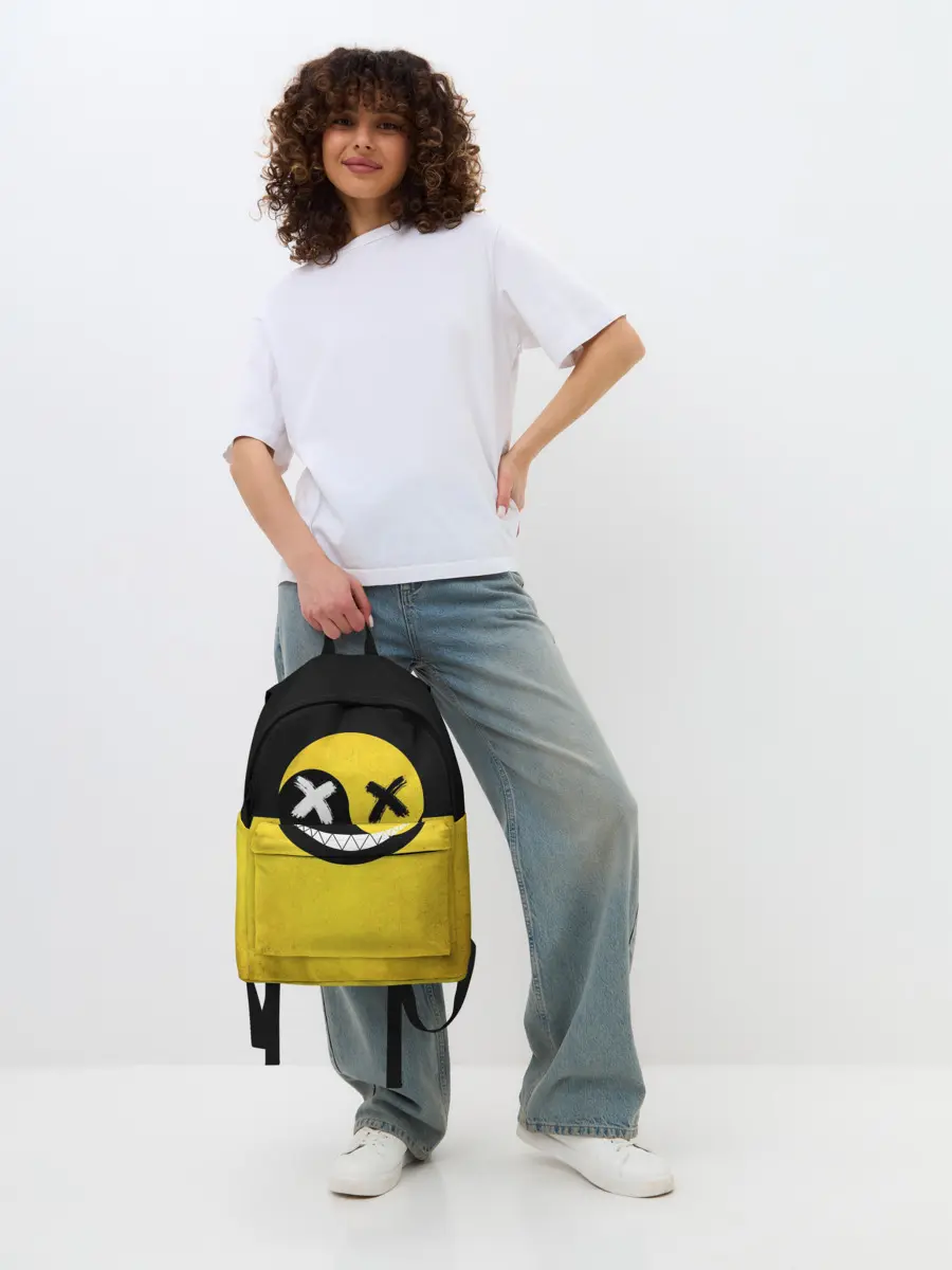 Рюкзак джинсовый / Smile yin and yang