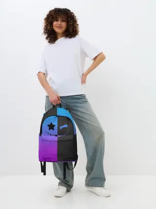 Рюкзак джинсовый / Gradient emoji