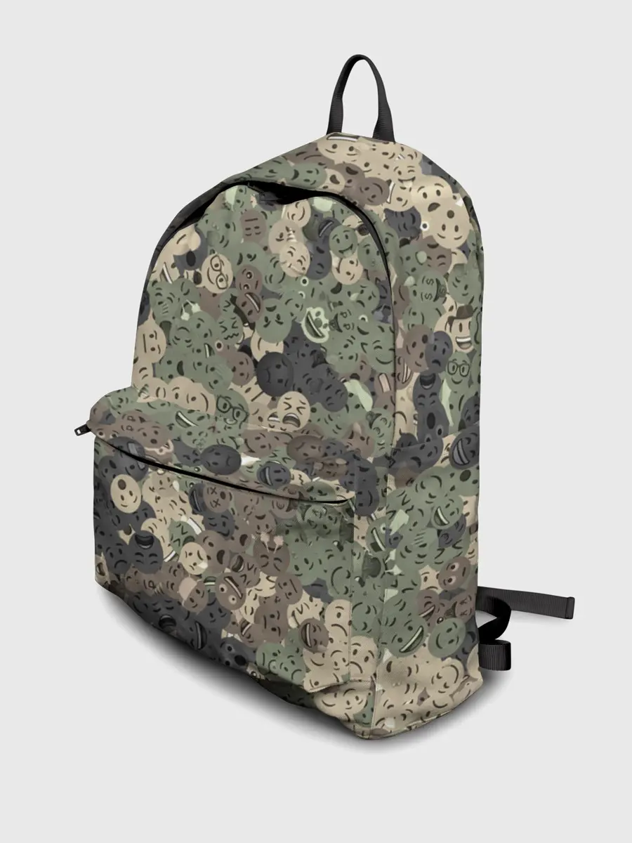 Рюкзак джинсовый / Эмодзи камуфляж