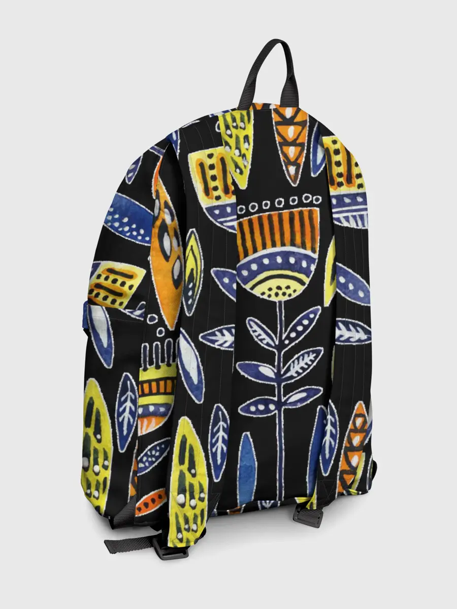 Рюкзак джинсовый / цветы фараона