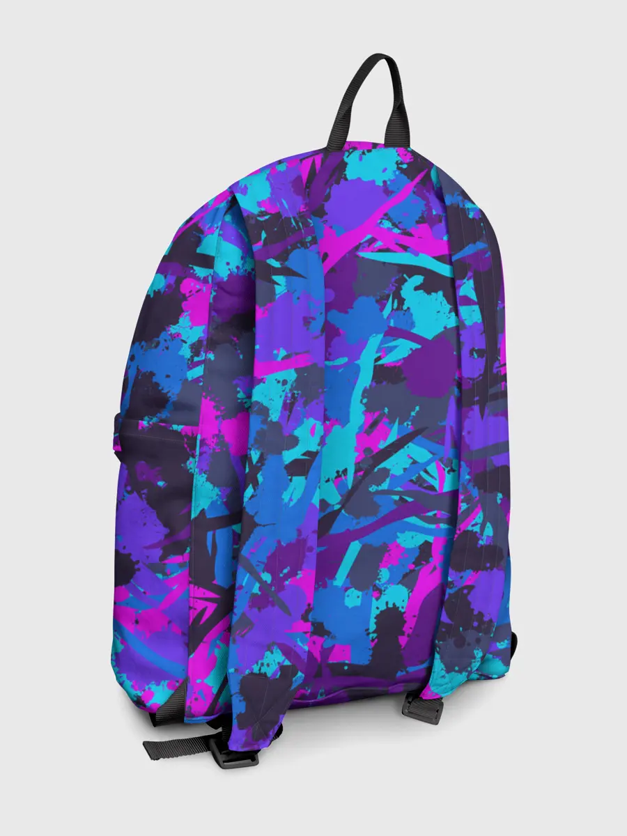 Рюкзак джинсовый / Неоновые кляксы