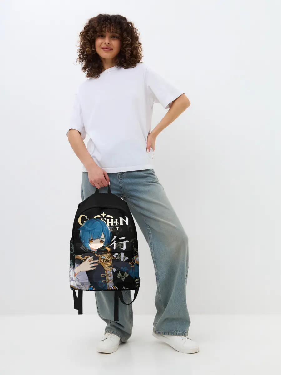 Рюкзак джинсовый / Син Цю / Genshin Impact