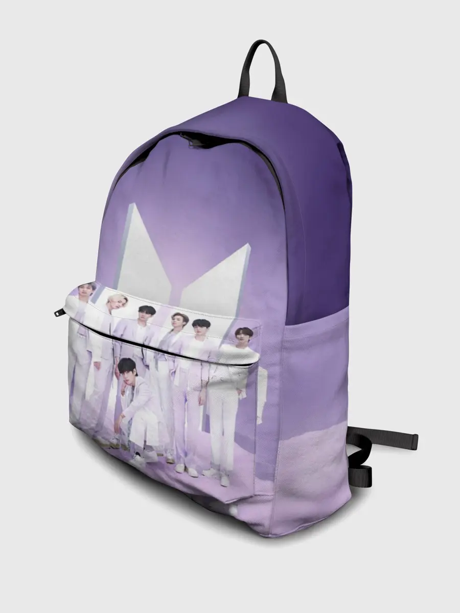 Рюкзак джинсовый / BTS. Purple