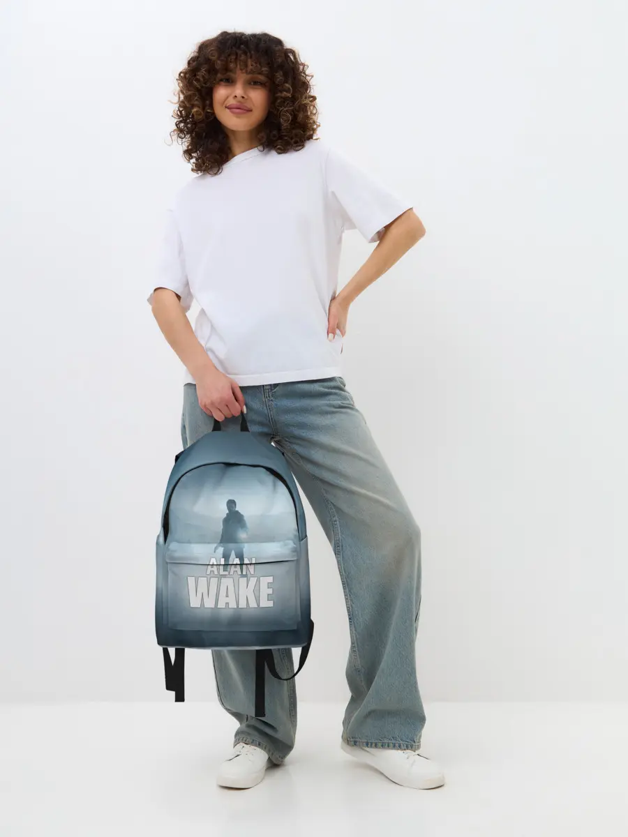 Рюкзак джинсовый / Alan Wake Video Game Art