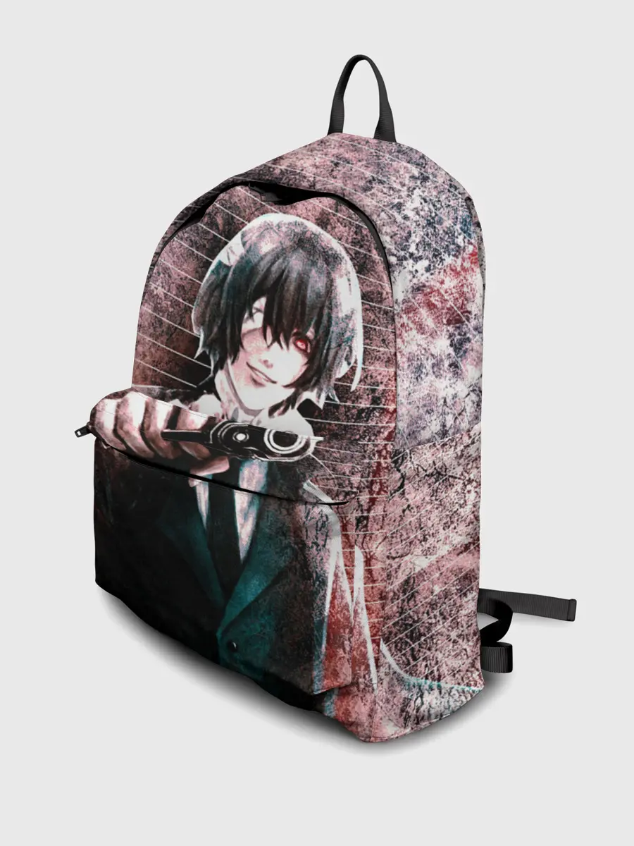 Рюкзак джинсовый / Опасный Дазай Осаму