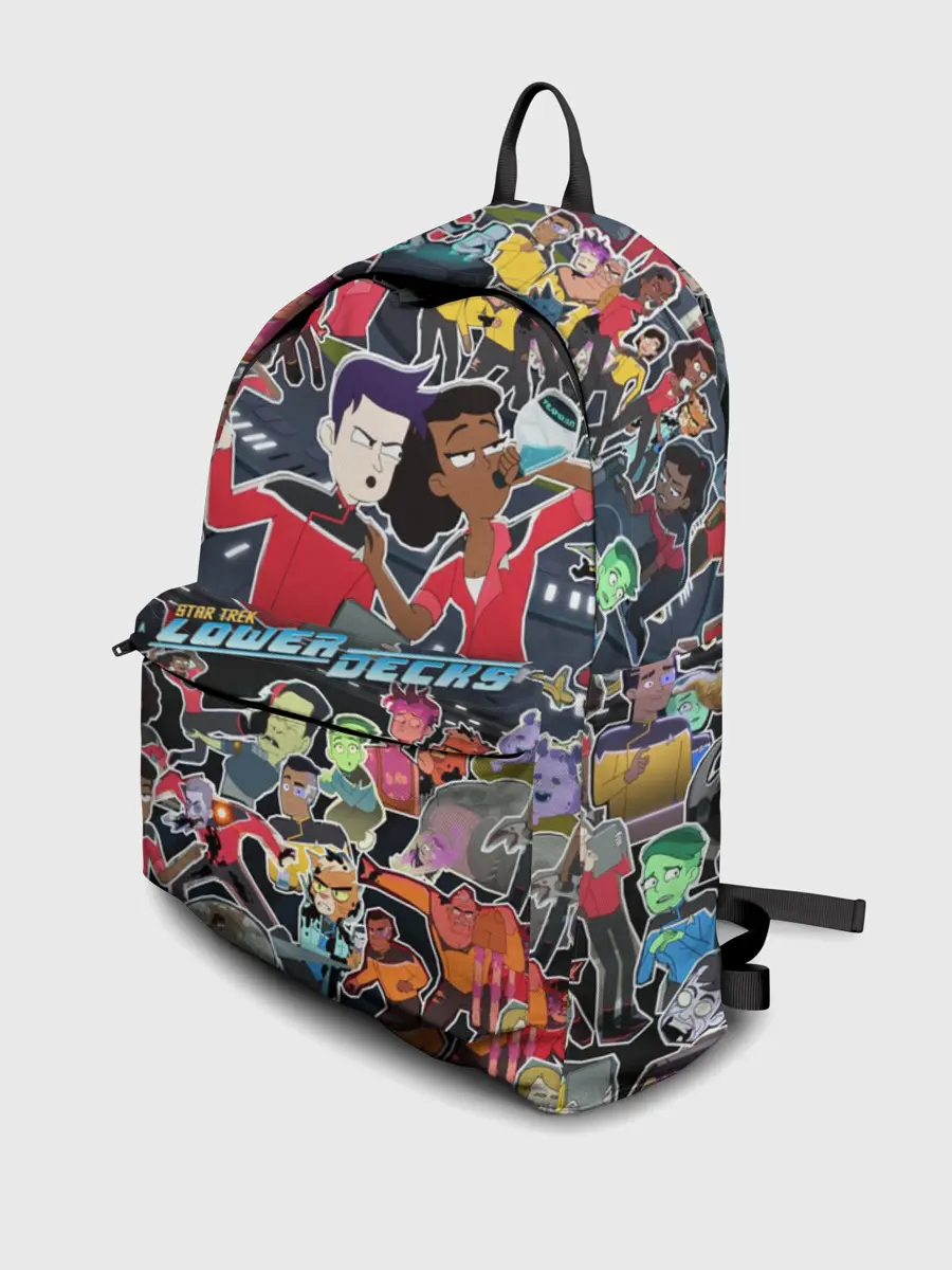 Рюкзак джинсовый / Нижние палубы стикерпак