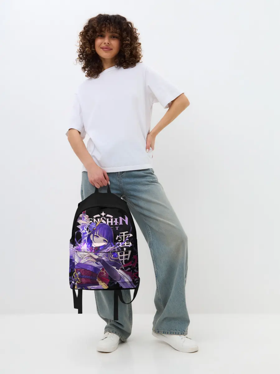 Рюкзак джинсовый / Сёгун Райдэн / Genshin Impact