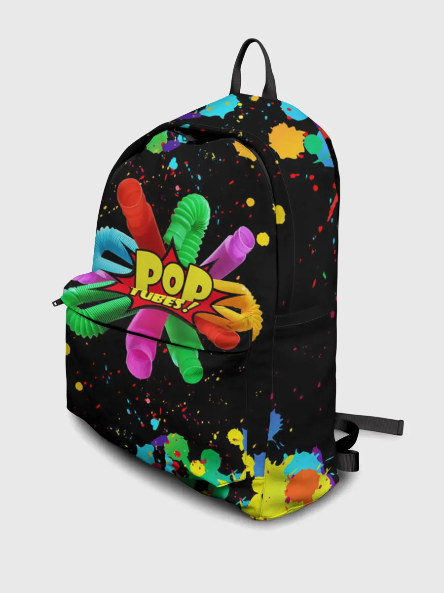 Рюкзак джинсовый / Pop Tubes, поп трубка pop it