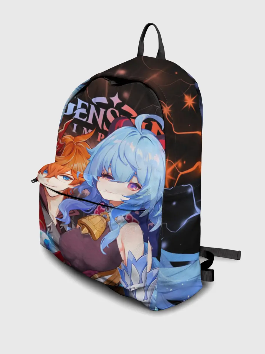 Рюкзак джинсовый / Тарталья и Гань Юй, Genshin Impact