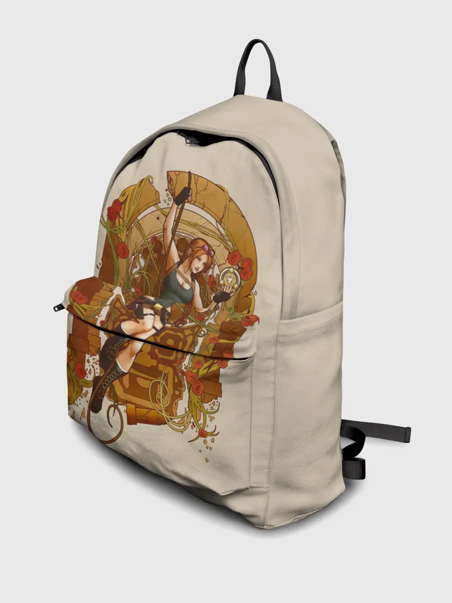 Рюкзак джинсовый / Лара с сокровищем