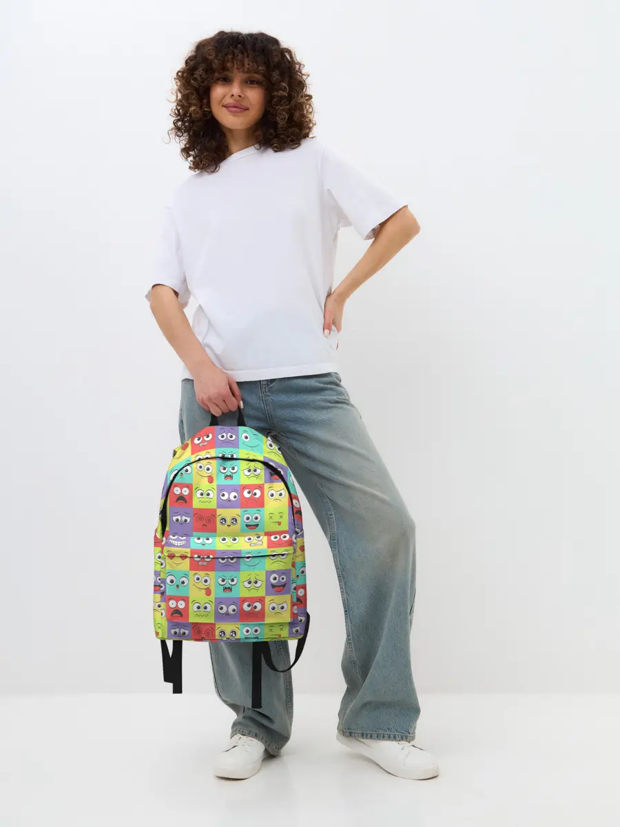 Рюкзак джинсовый / Эмоции