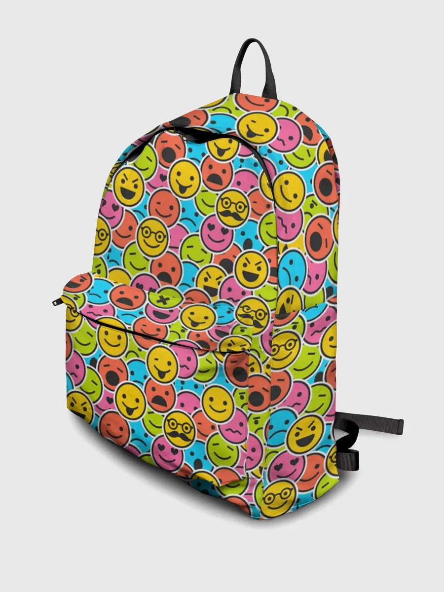 Рюкзак джинсовый / Смайлики