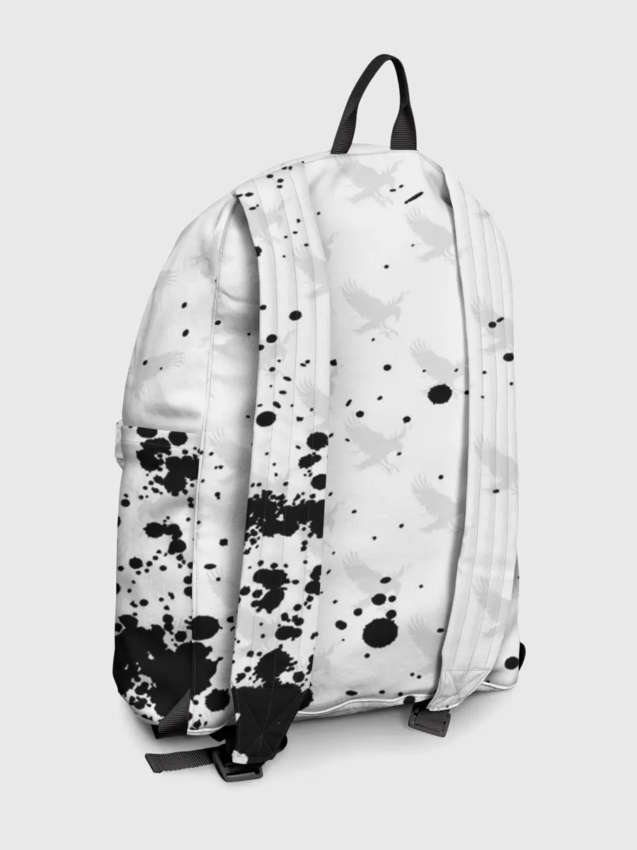 Рюкзак джинсовый / Лозунг Карасуно ворон Haikyu!!