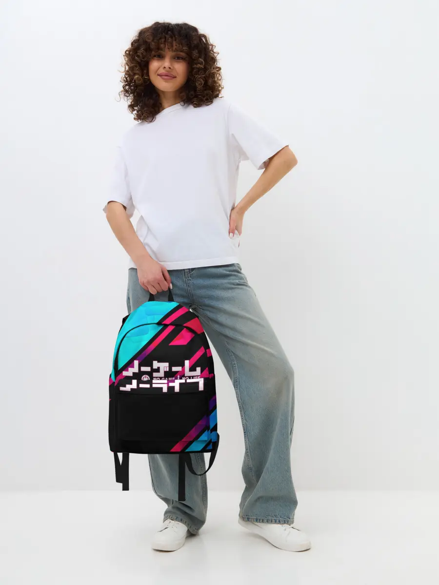 Рюкзак джинсовый / NO GAME NO LIFE LOGO