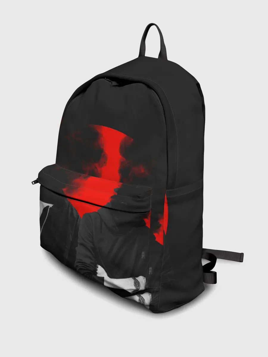 Рюкзак джинсовый / Дымится голова