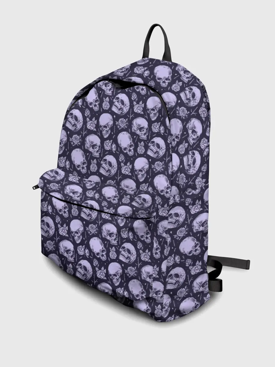 Рюкзак джинсовый / Черепа