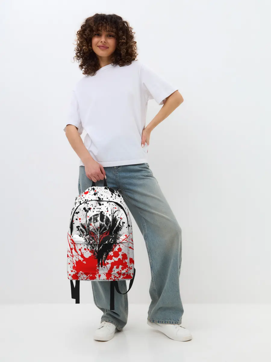 Рюкзак джинсовый / Броня Берсерка.