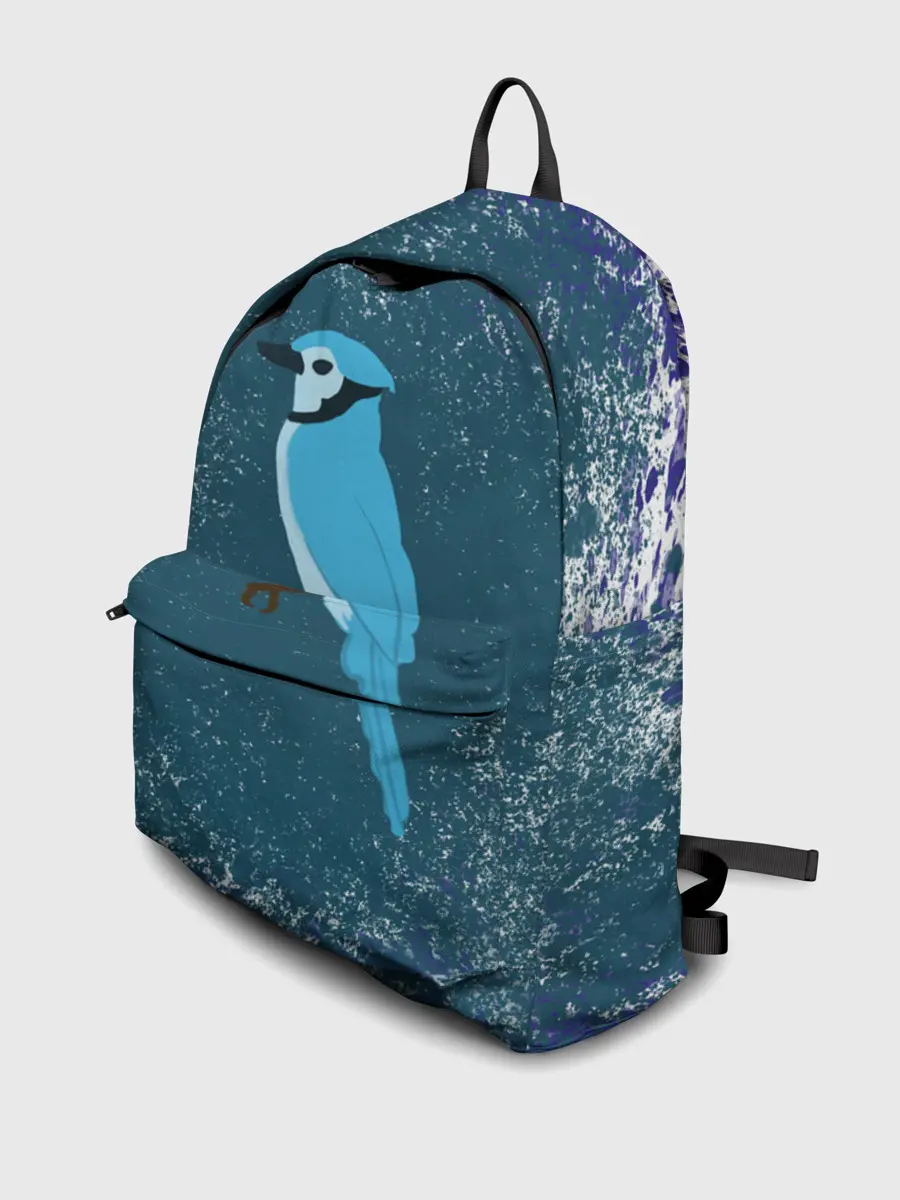 Рюкзак джинсовый / Голубая сойка