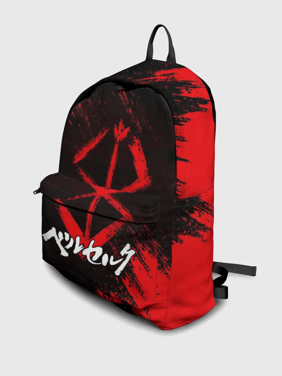 Рюкзак джинсовый / БЕРСЕРК лого и надпись