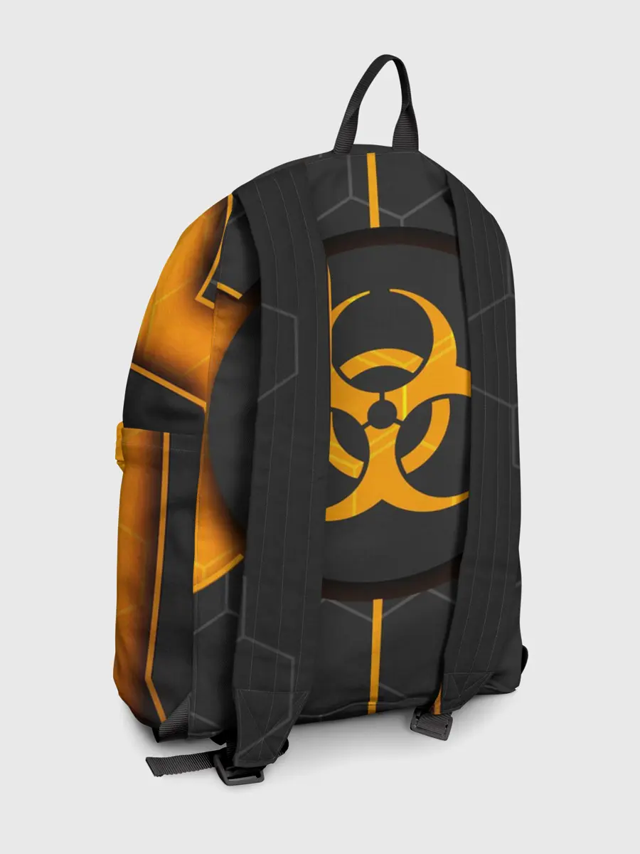 Рюкзак джинсовый / ХИМИЧЕСКАЯ ОПАСНОСТЬ 3D