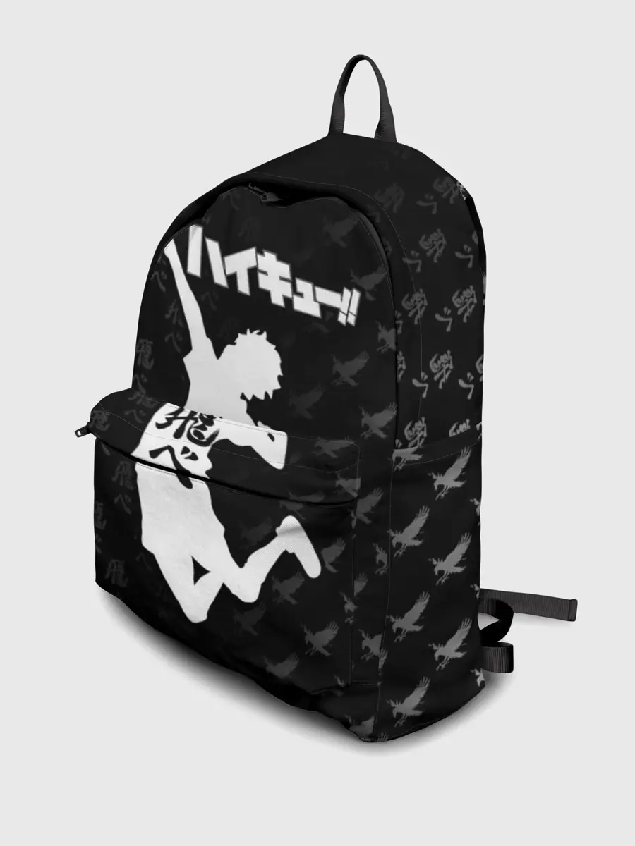 Рюкзак джинсовый / Fly high иероглифами | Haikyuu!!