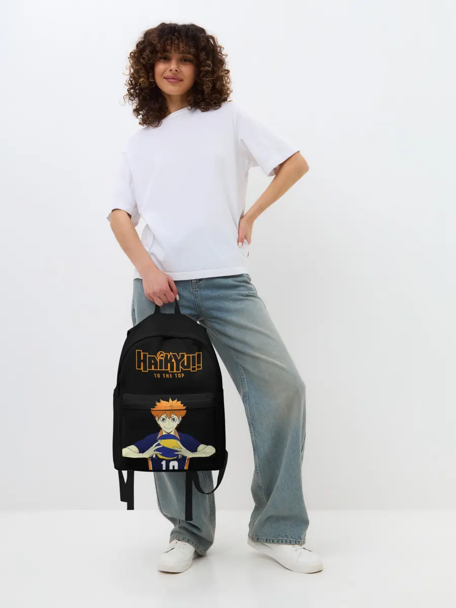 Рюкзак джинсовый / Шоё Хината | Haikyu!! TO THE TOP