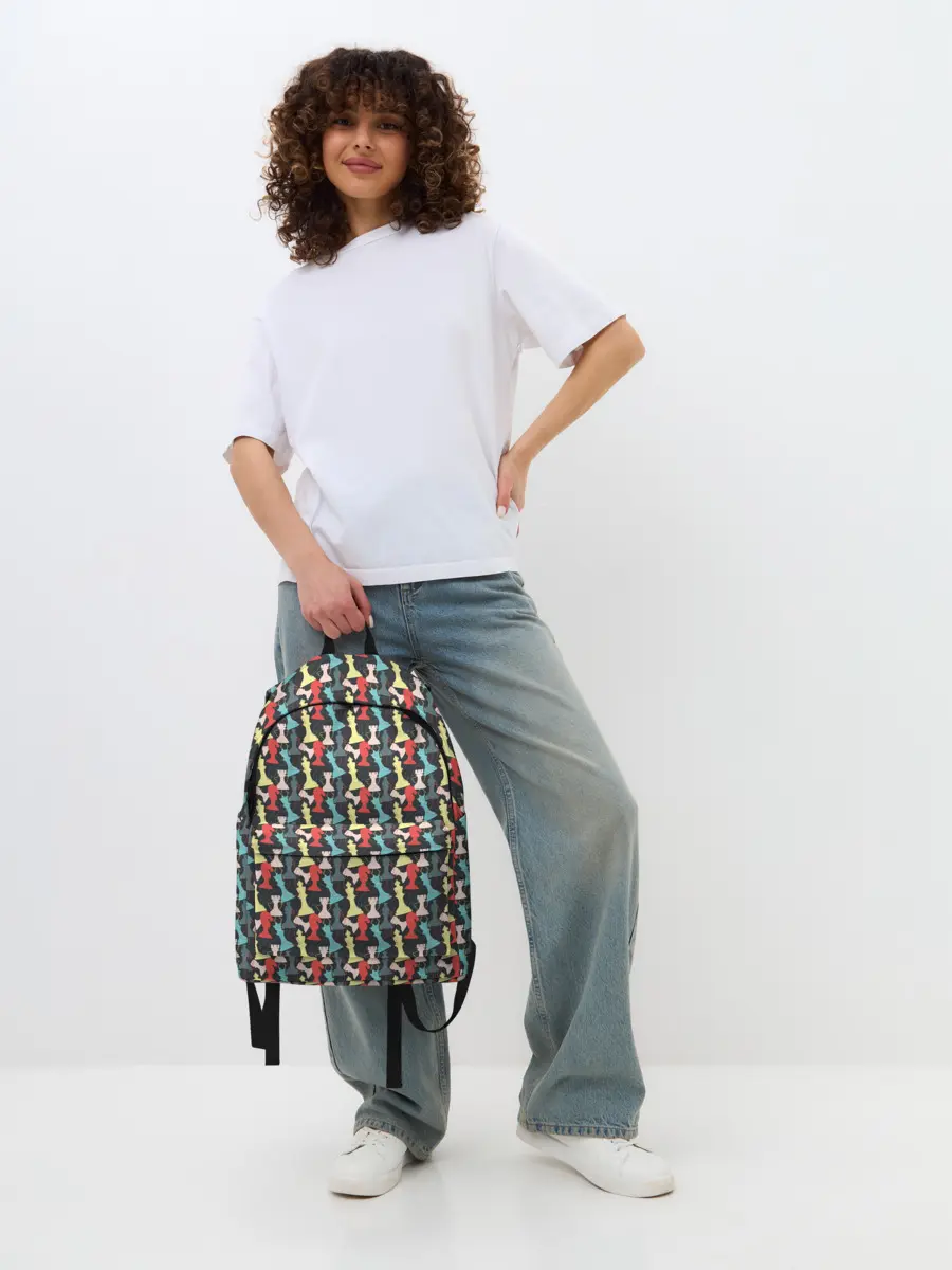 Рюкзак джинсовый / Шахматные Фигуры