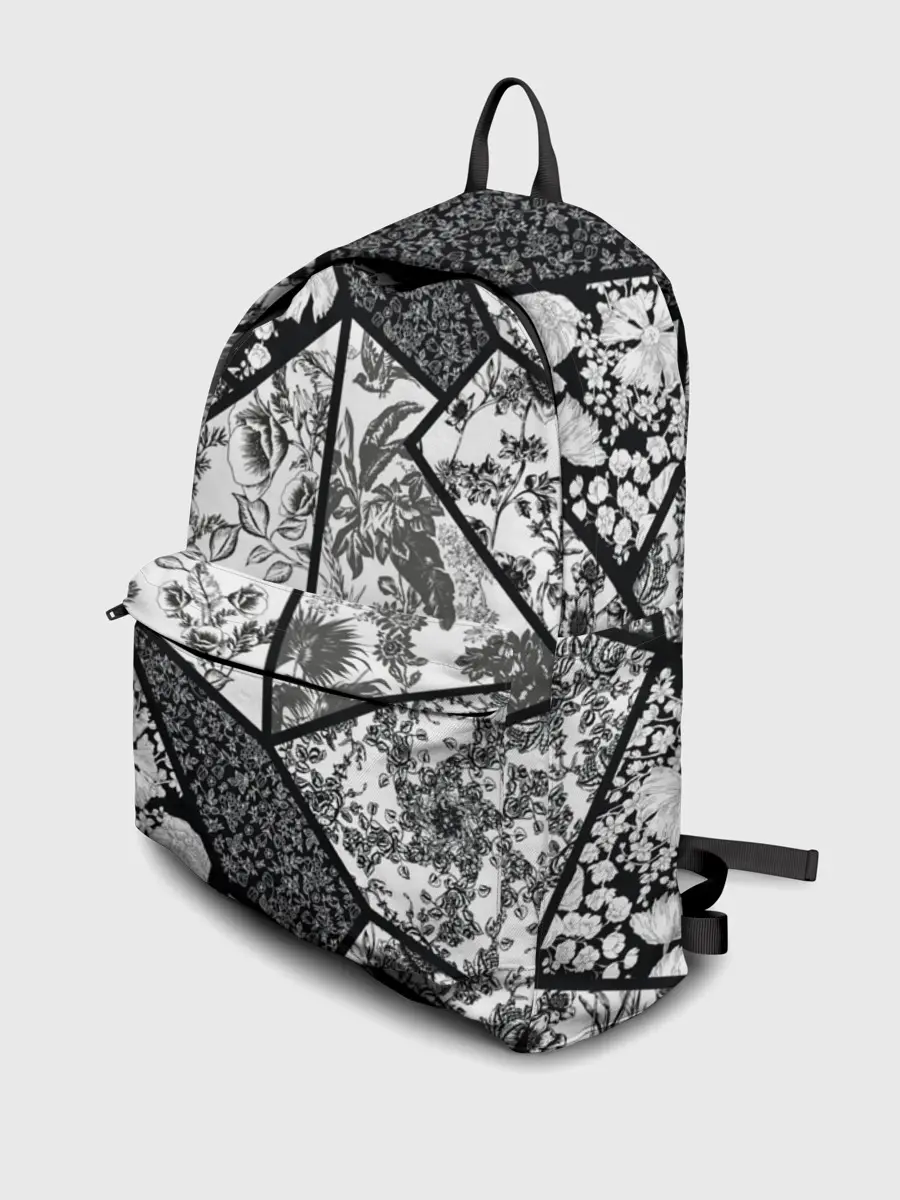 Рюкзак джинсовый / Цветочный Кинцуги / Kintsugi