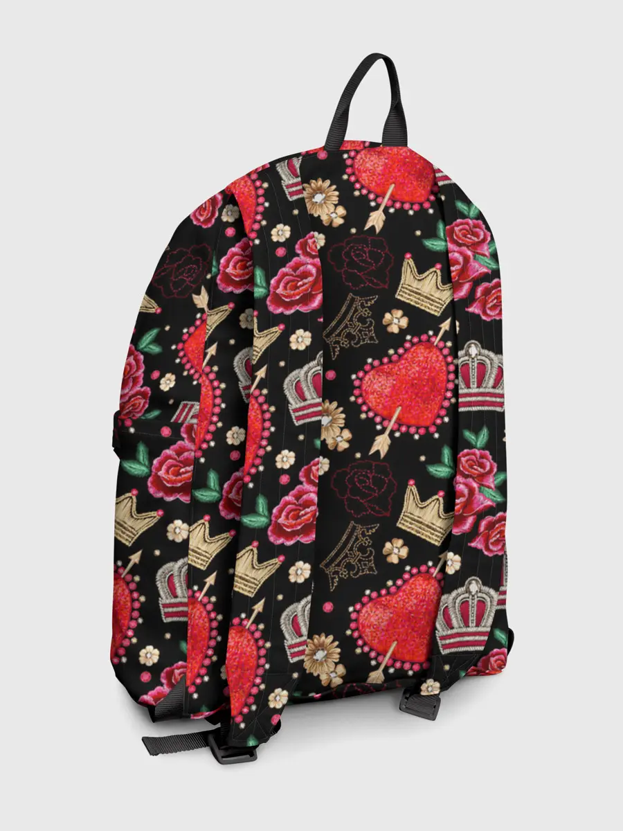 Рюкзак джинсовый / Корона и розы