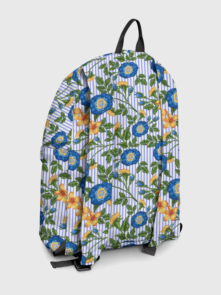 Рюкзак джинсовый / Цветочки