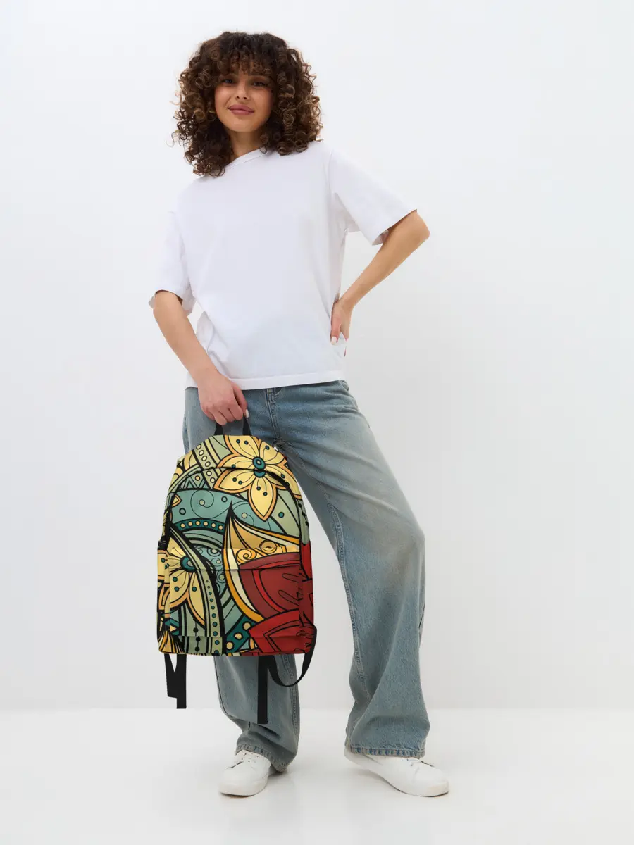 Рюкзак джинсовый / ЯрКие ЦветЫ