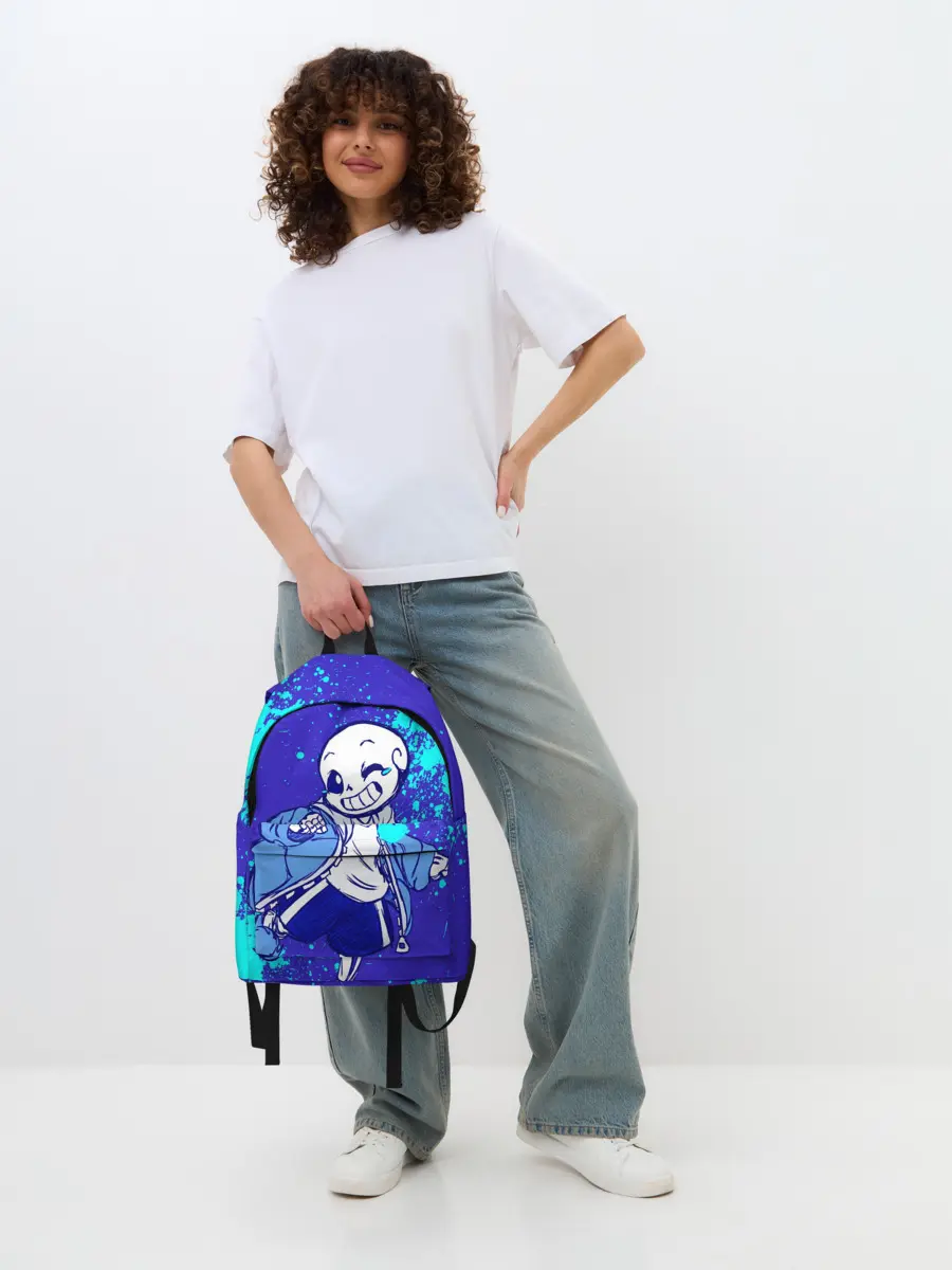 Рюкзак джинсовый / UNDERTALE SANS BLUE