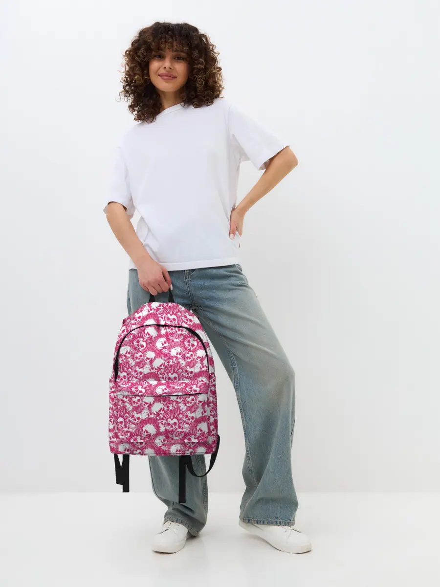 Рюкзак джинсовый / Punks not Dead