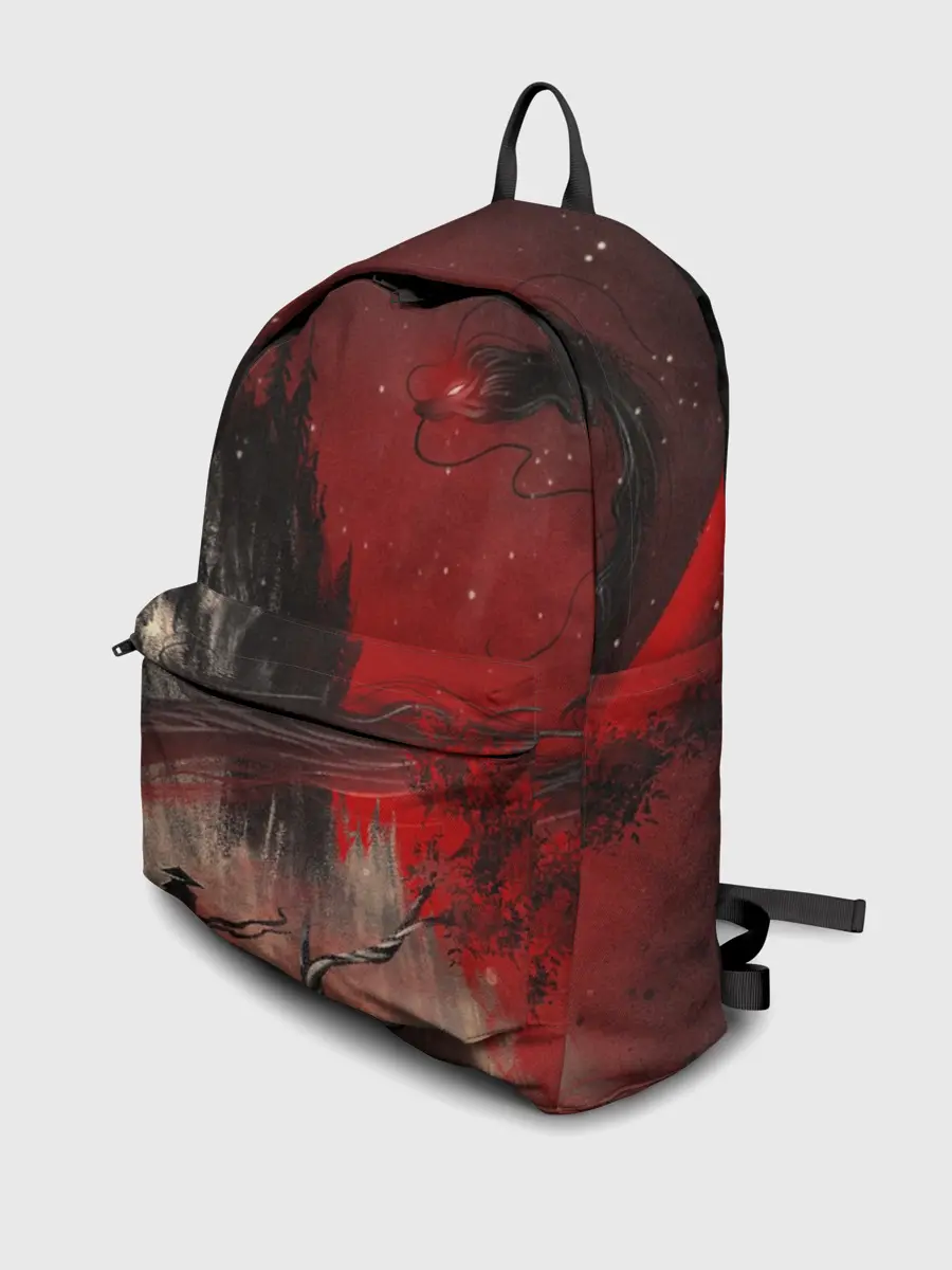 Рюкзак джинсовый / ЗМЕЙ ДРАКОН 3D